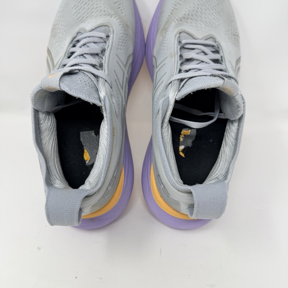 ASICS Gel-Nimbus 25 Womens Size 8 Running Shoes Grey Purple Orange 1012B356 - Picture 9 of 10